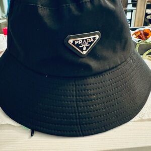 Kangol Black Bucket Hat with Logo Detail